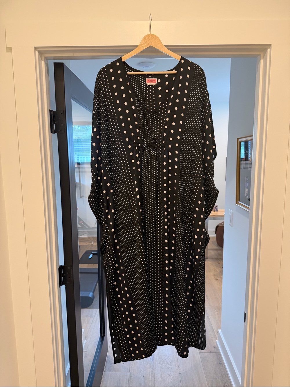 kate spade Black and White Polka Dot Maxi Dress